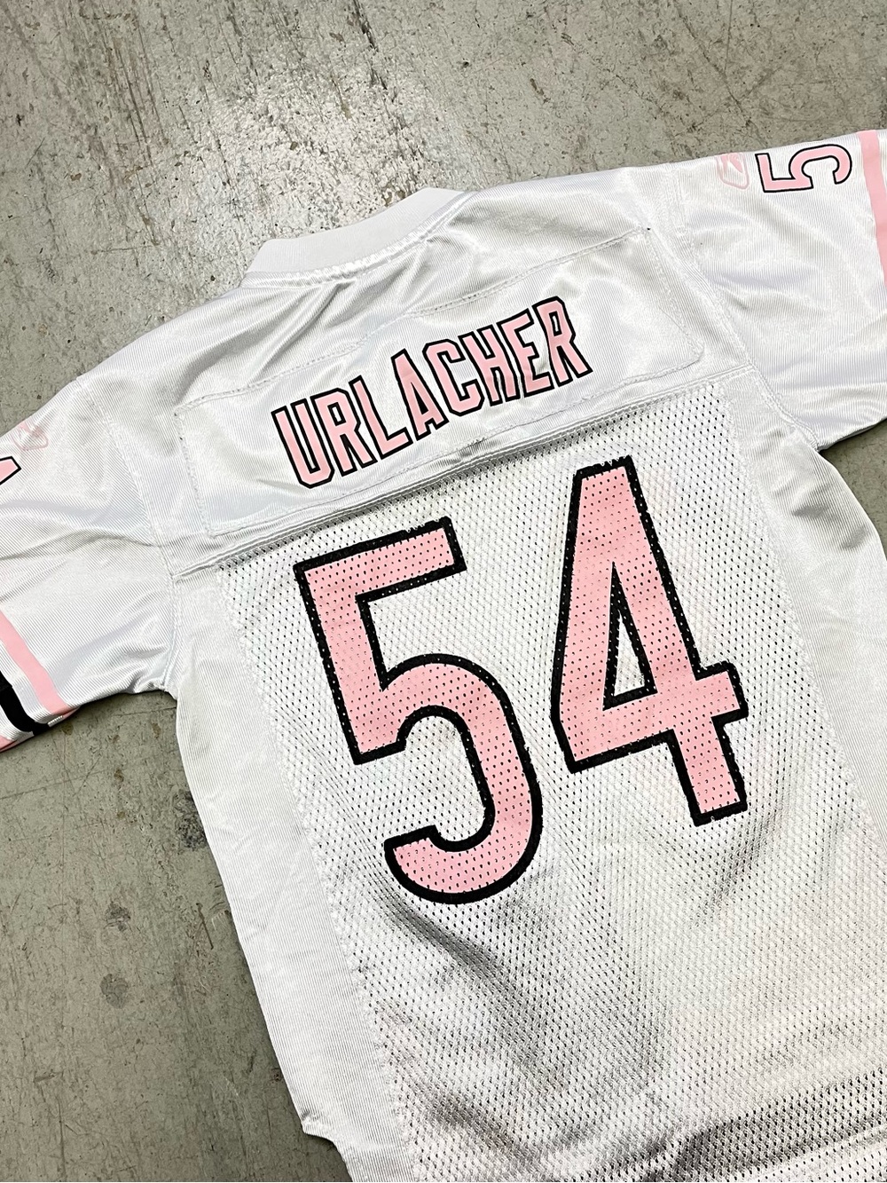 Women’s Reebok NFL Players Chicago Bears Brian Urlacher #54 breast cancer S